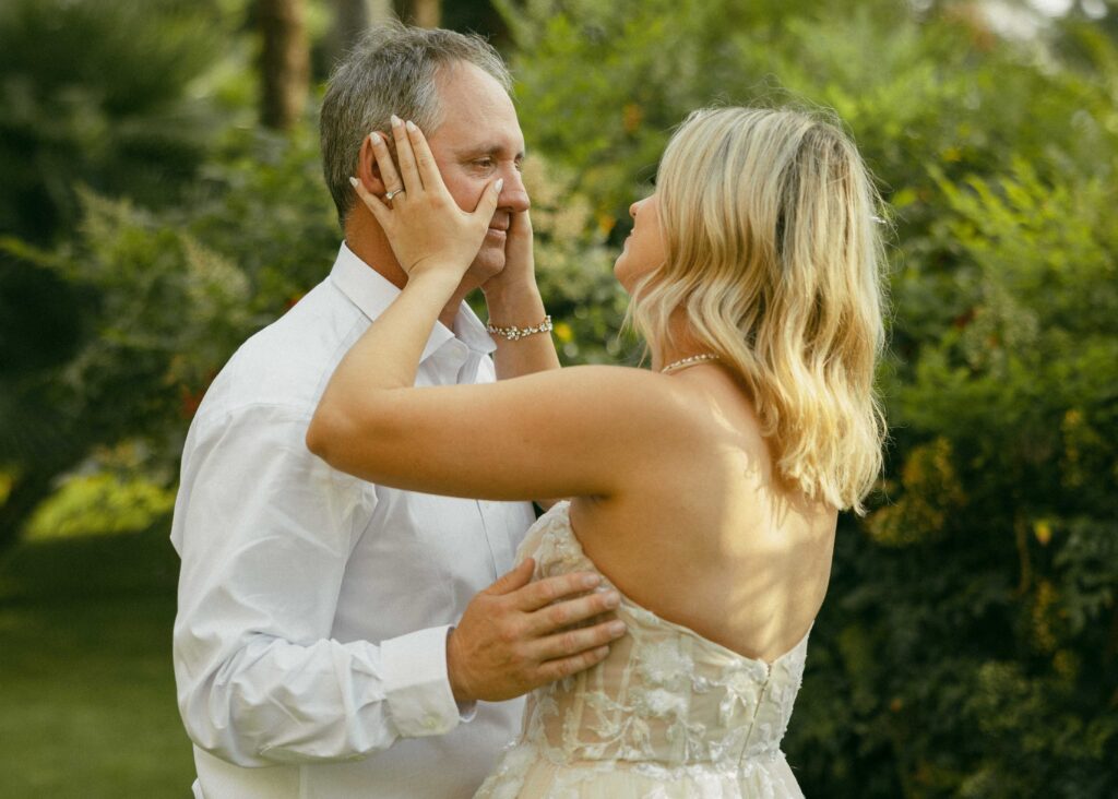father daughter dance at an elopement