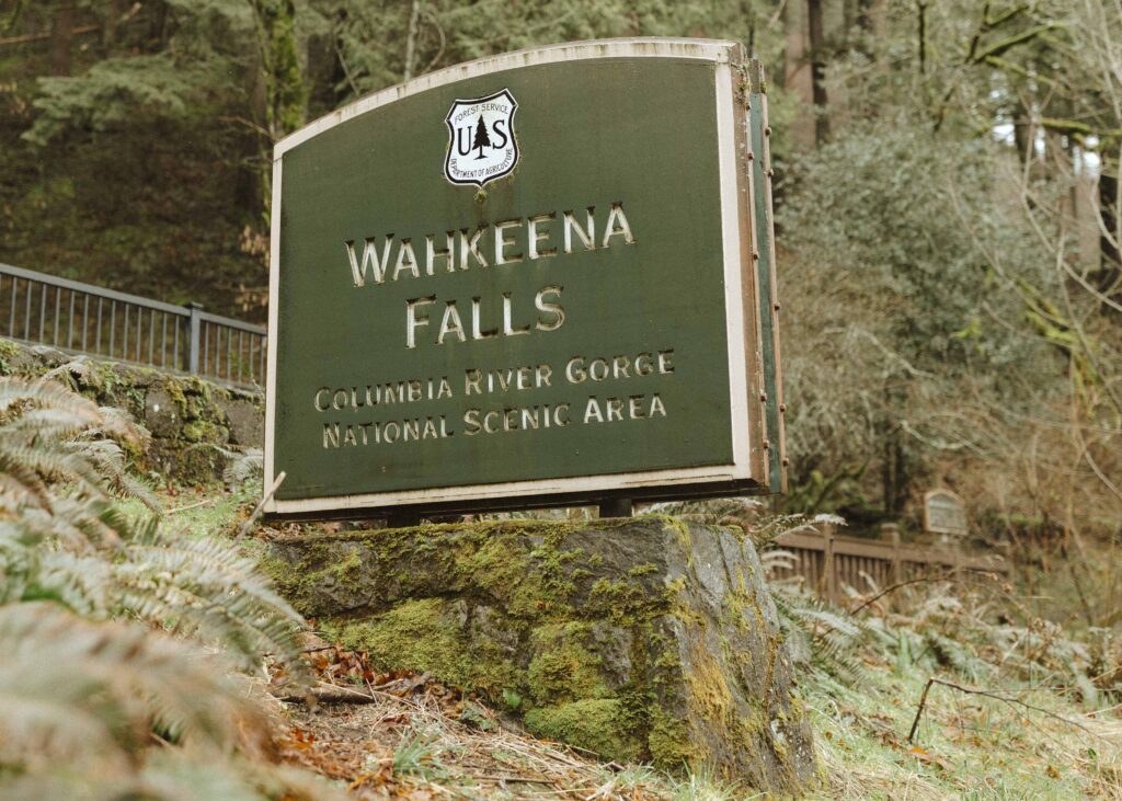 a photo of wahkeena falls 