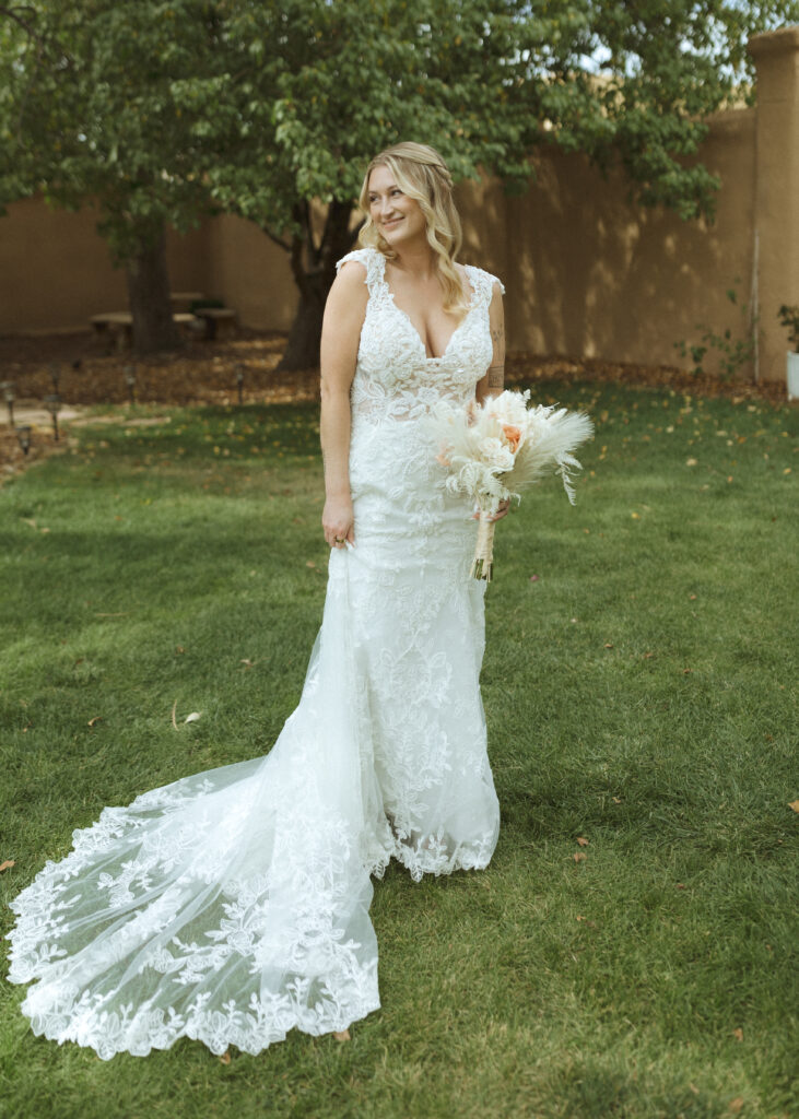 Bride taking photos for her Villa Parker Wedding 