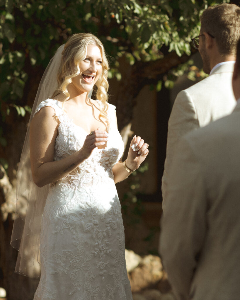 saying vows at the Villa Parker 