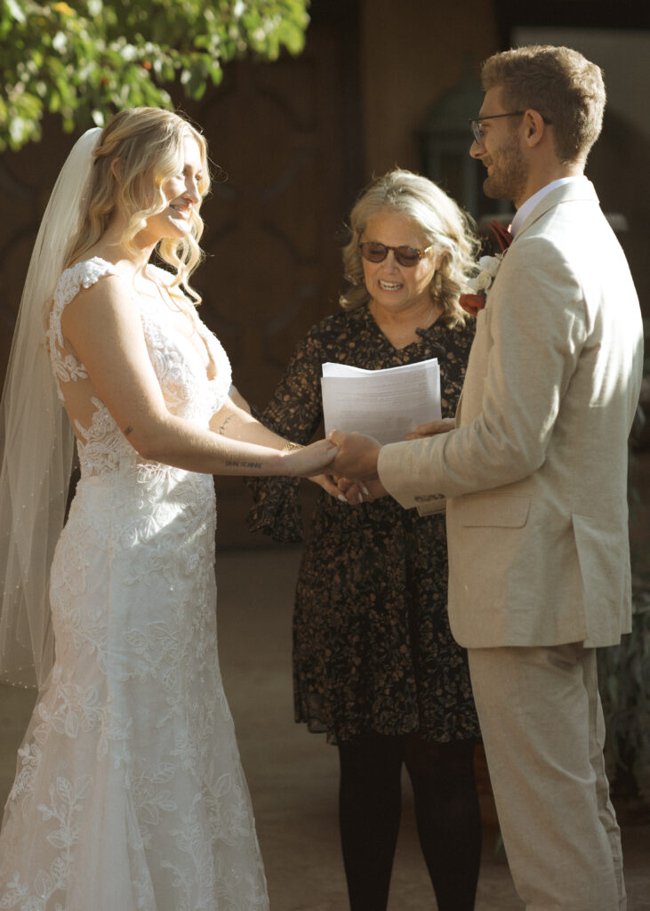 ceremony at the Villa Parker 