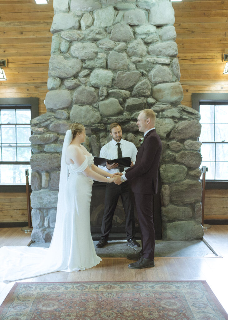 lake McDonald lodge elopement ceremony