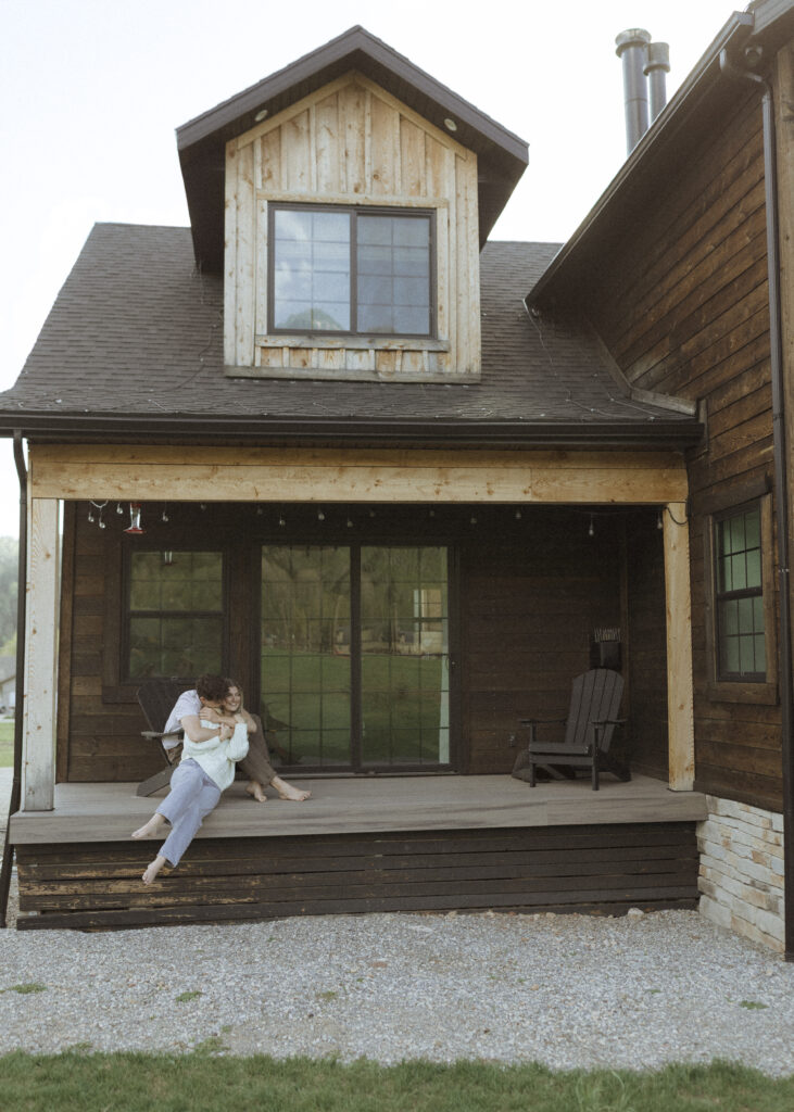 a morning of with a couple for their Wyoming horse elopement